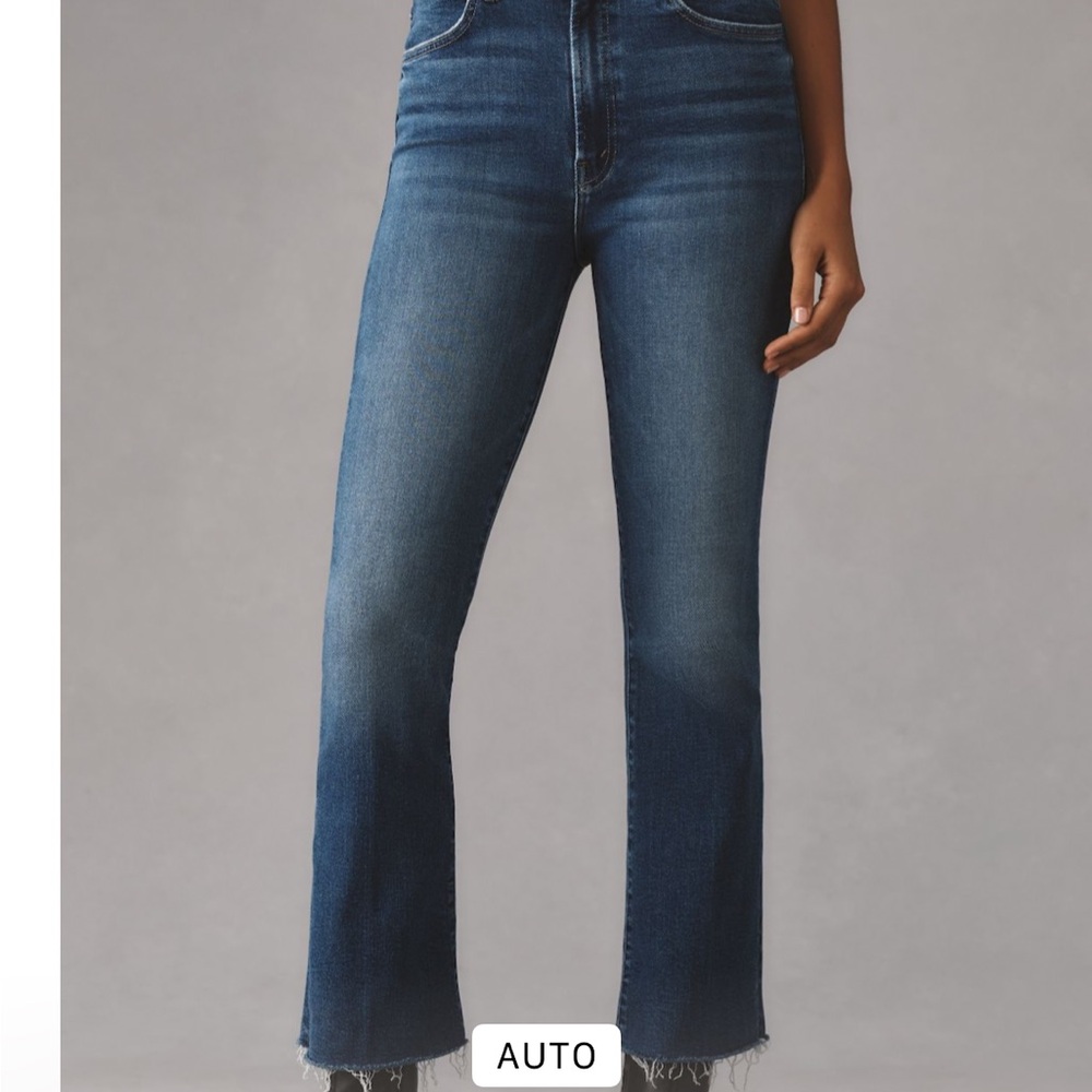 MOTHER Blue Flare Leg Jeans
